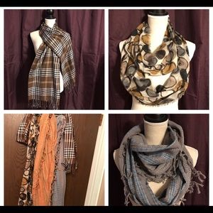 Bundle of 3 Scarves plus 1 Free Bonus Scarf!